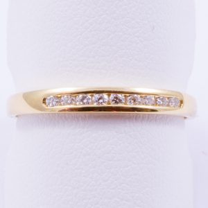 Bague fine demi alliance or jaune (DPR9286/13BTT)