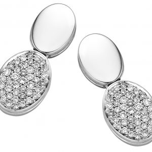 Boucles d'oreilles Moondrops en or blanc (M038E20)