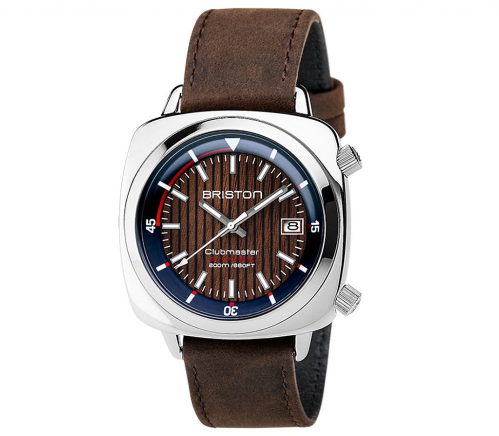 Montre hommes Briston - Clubmaster Diver Yachting Acier - HMS Automatique bleu marine