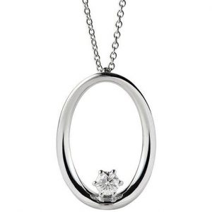 Pendentif Alfieri & St.John - or blanc avec diamants - 027990031508