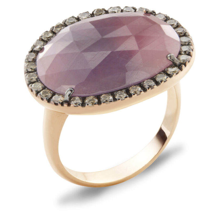 Bague Brusi - saphir gris - 0,50ct - AA1330