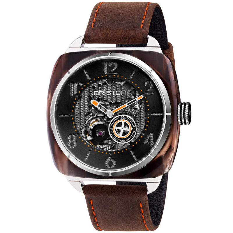 Montre hommes Briston - STREAMLINER SKELETON acétate - 201042.SA.BR.1.C