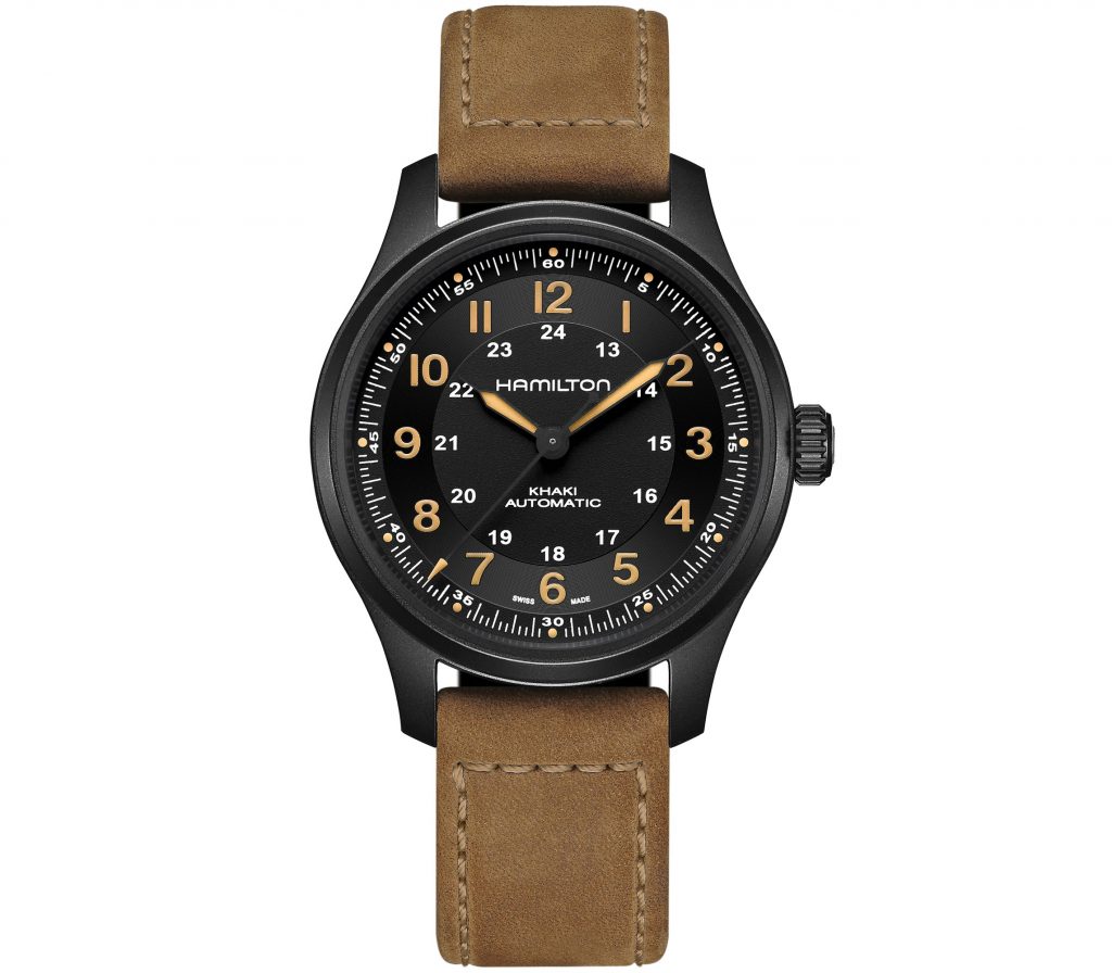 Montre hommes Hamilton - Khaki Field Titanium Auto - H70665533