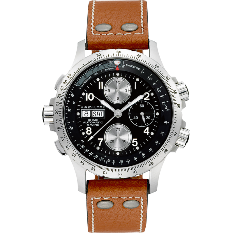 Montre hommes Hamilton -Khaki Aviation X-Wind Auto Chrono - H77616533