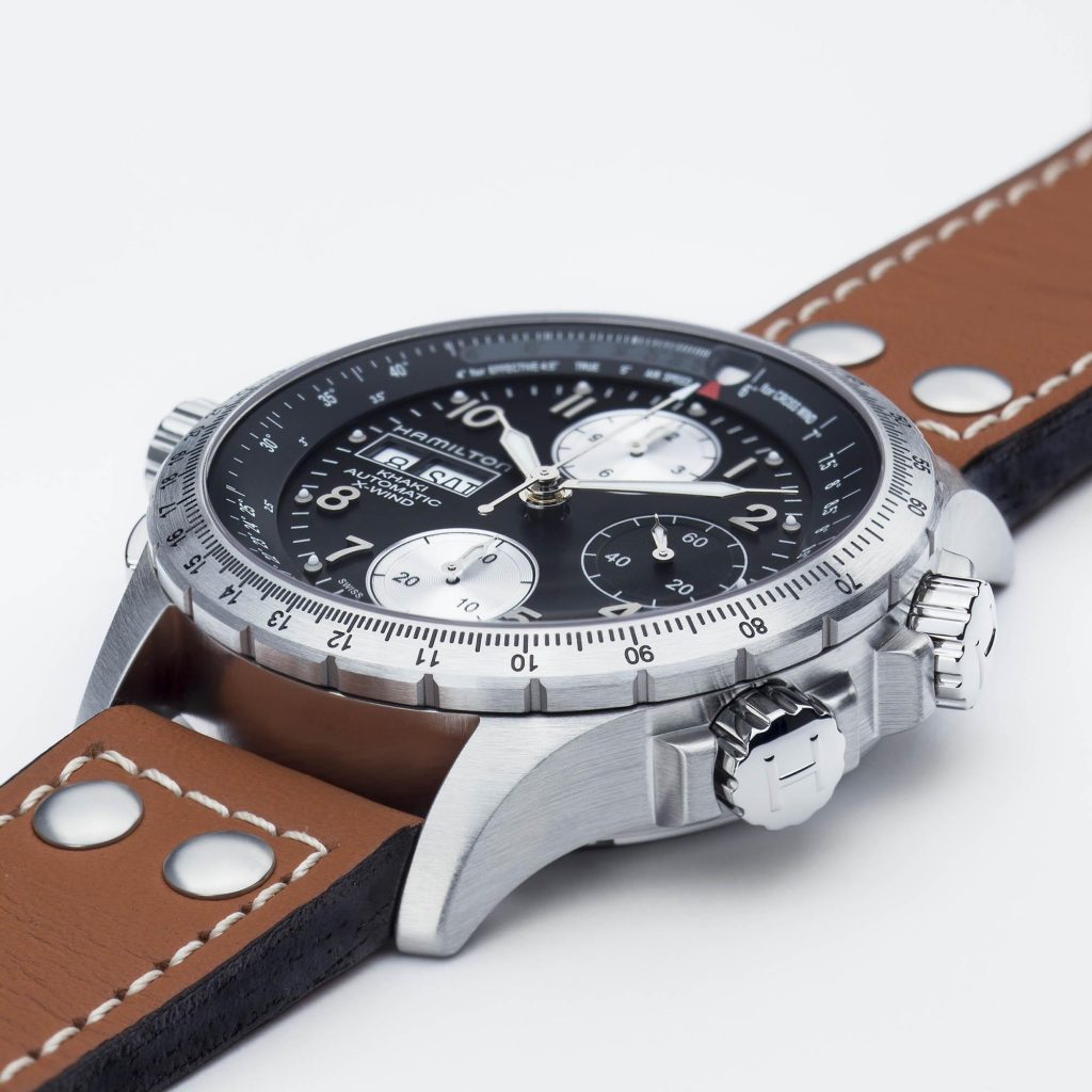 Montre hommes Hamilton -Khaki Aviation X-Wind Auto Chrono - H77616533