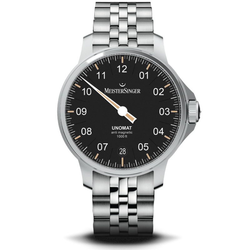 Montre hommes Meistersinger - Unomat Noir - UN902