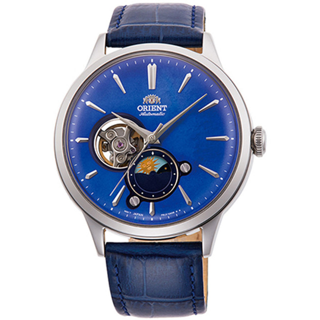 Montre hommes - Orient - SUN & Moon - Open Heart - RA-AS0103A10B