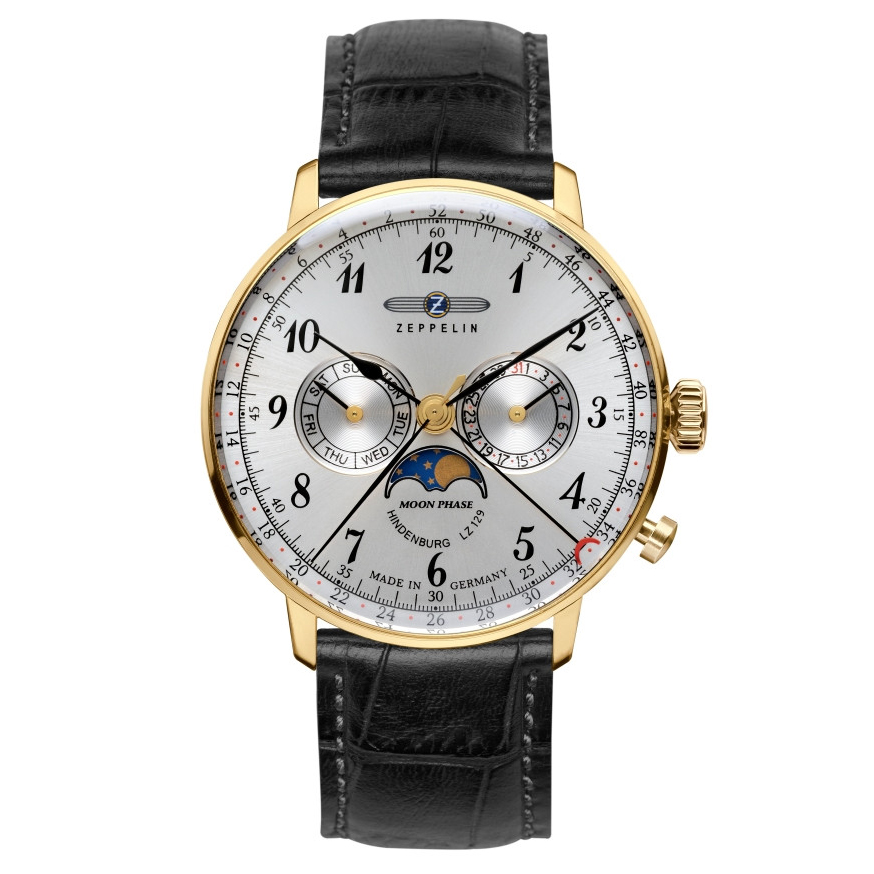 Montre hommes - Zeppelin - LZ 129 Hindenburg Mondphase - Chronographe - 7038.1