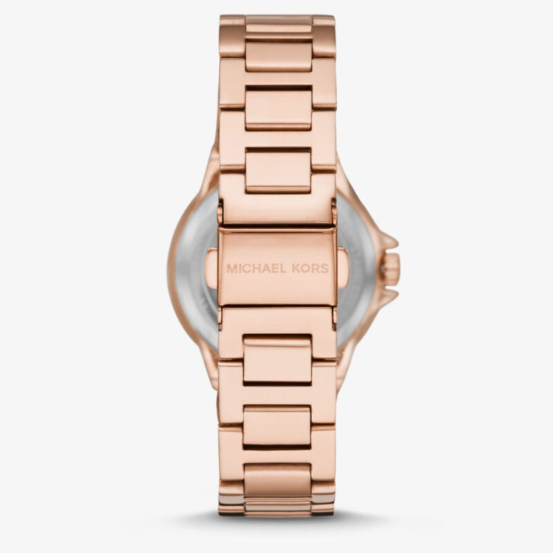 Montre dames Michael Kors - Camille - ton or rose avec pierres pavées - MK6845