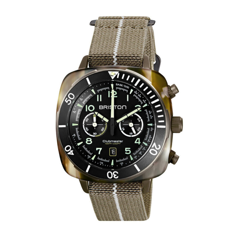 Montre hommes Briston - Clubmaster Outdoor Acétate - Jungle - 23144.PKAM.TJ.19.EK