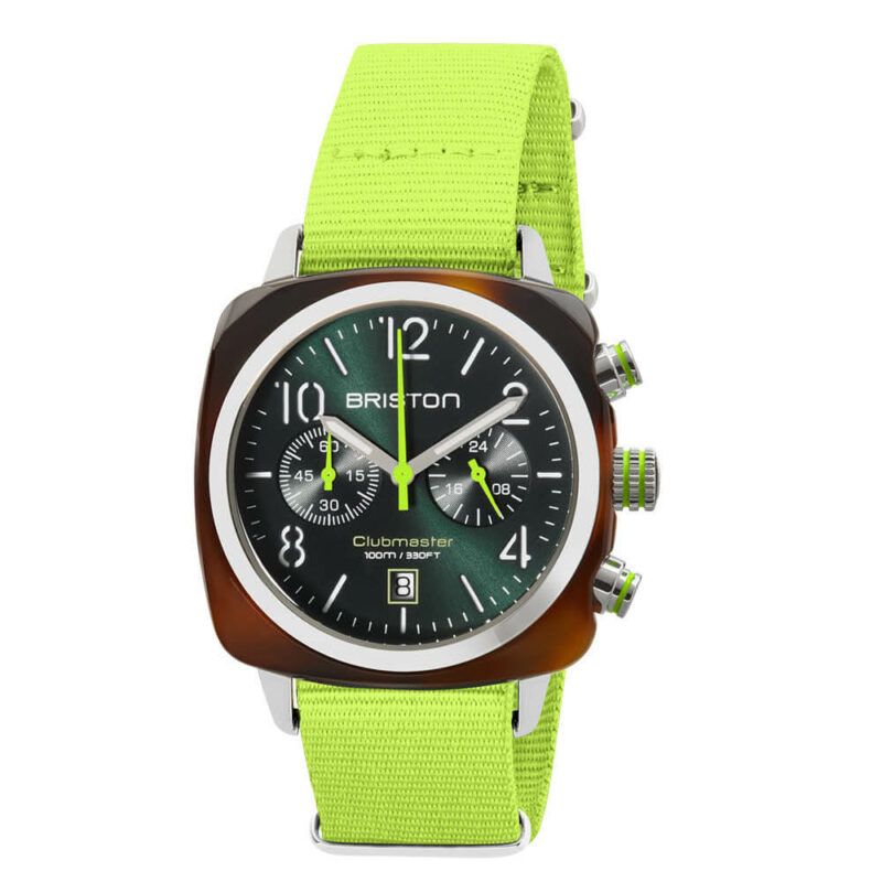 Montre dames Briston - Clubmaster Classic Summer Vibes - Vert Anglais - 24140.SA.T.10.NYG