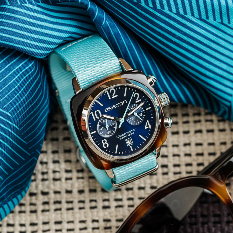 Montre dames Briston - Clubmaster Classic Summer Vibes - Bleu - 24140.SA.T.15.NBT