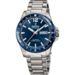 Montre hommes - Festina - Calendrier - Titane bleu- F20698/2