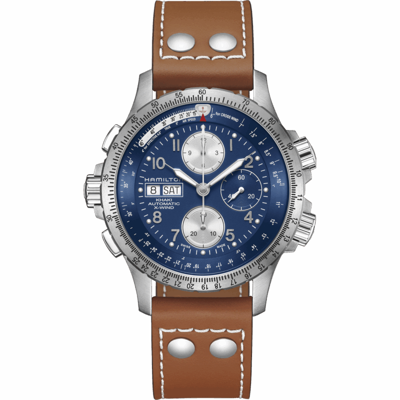 Montre hommes Hamilton - Khaki Aviation X-WIND auto Chrono - H77506540