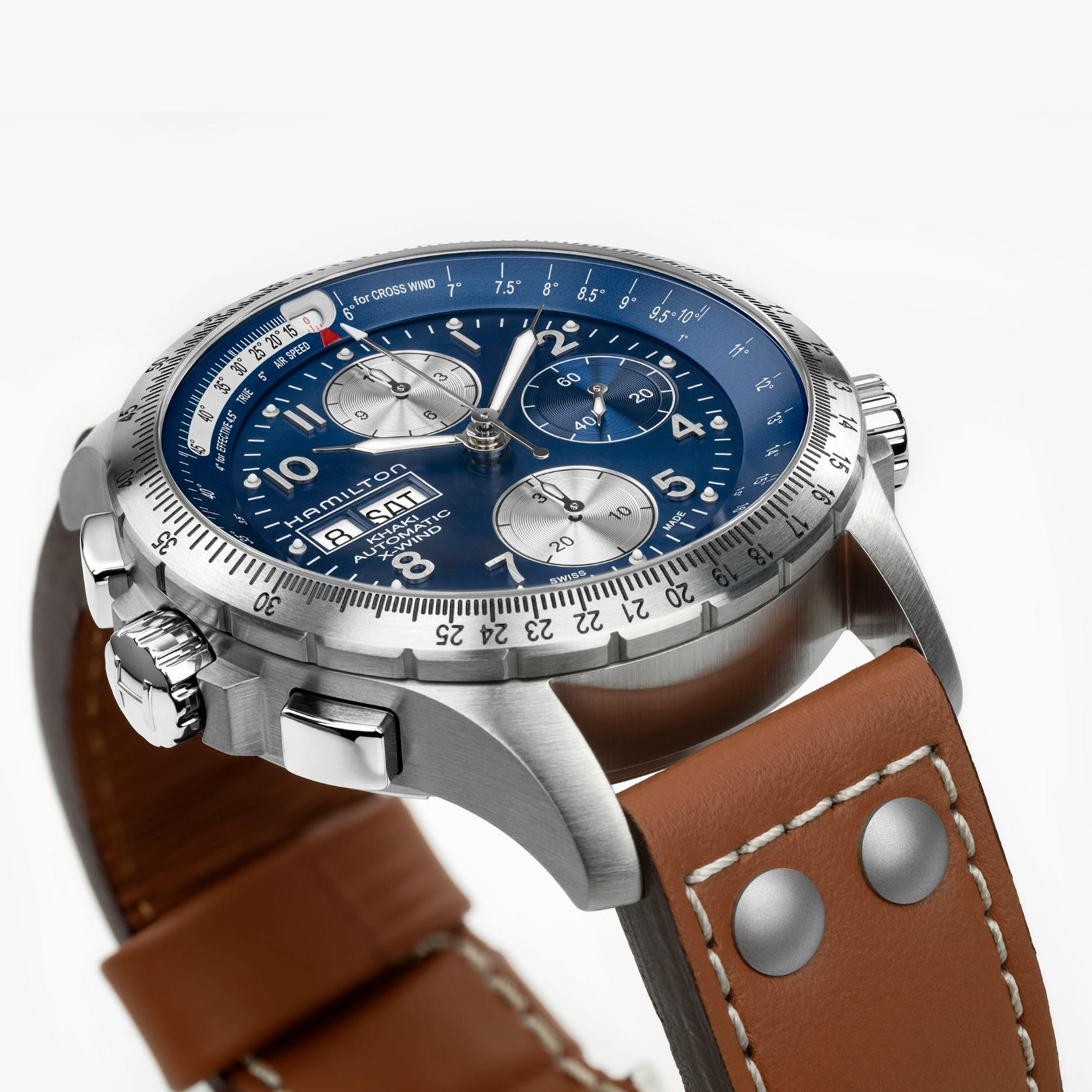 Montre hommes Hamilton - Khaki Aviation X-WIND auto Chrono - H77506540