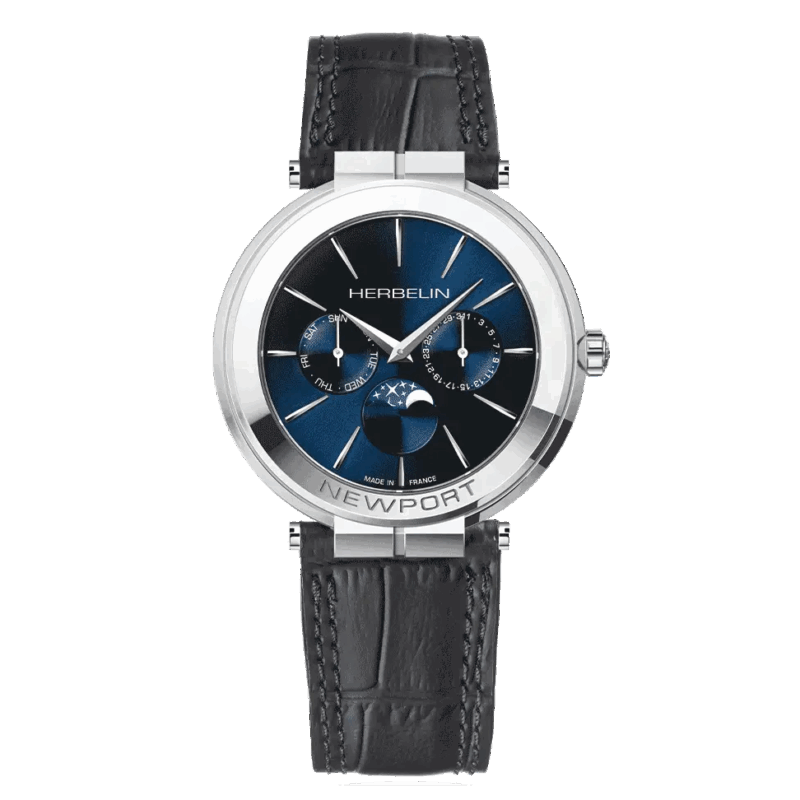 Montre hommes - Herbelin - Newport phase de lune - 12722AP15