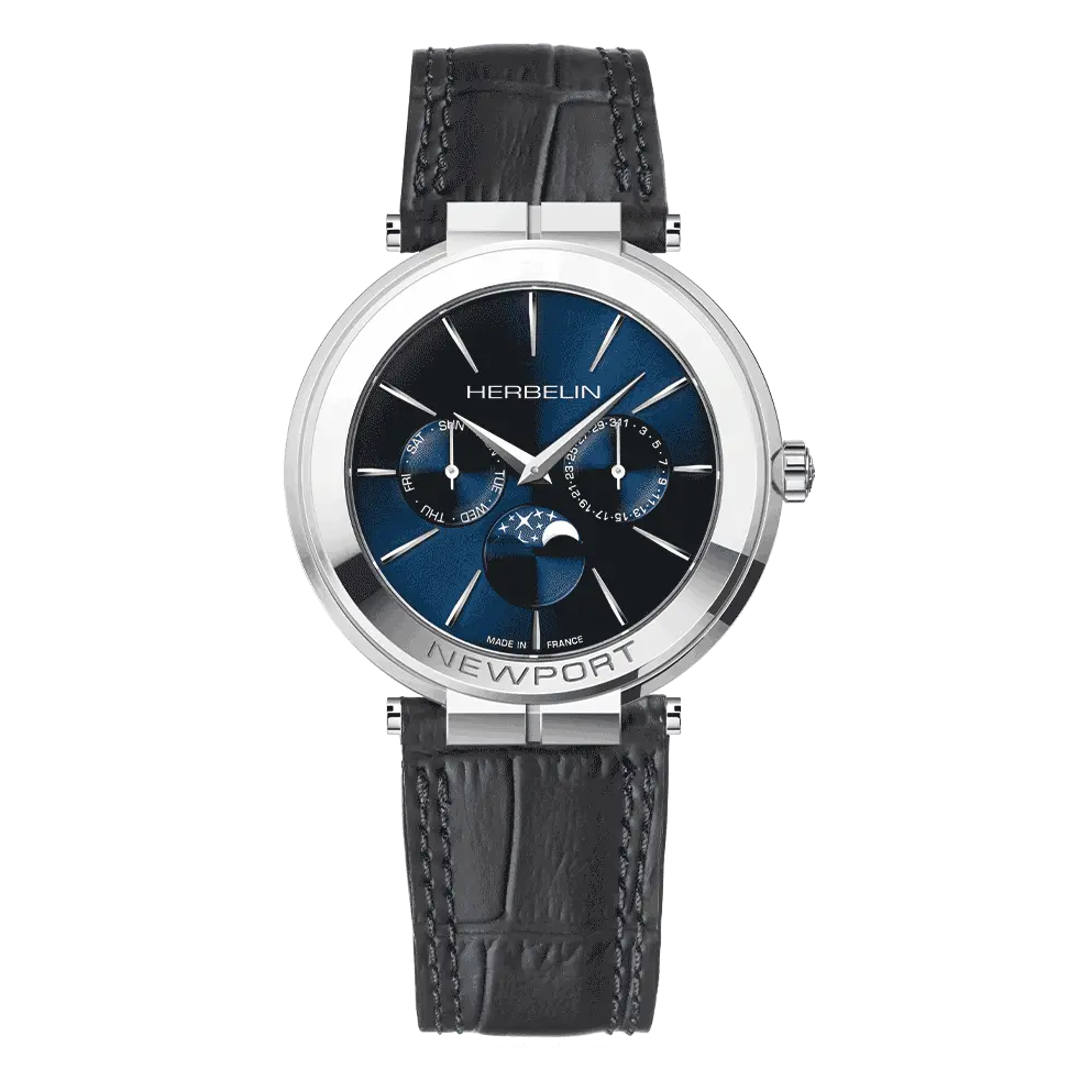Montre hommes - Herbelin - Newport phase de lune - 12722AP15