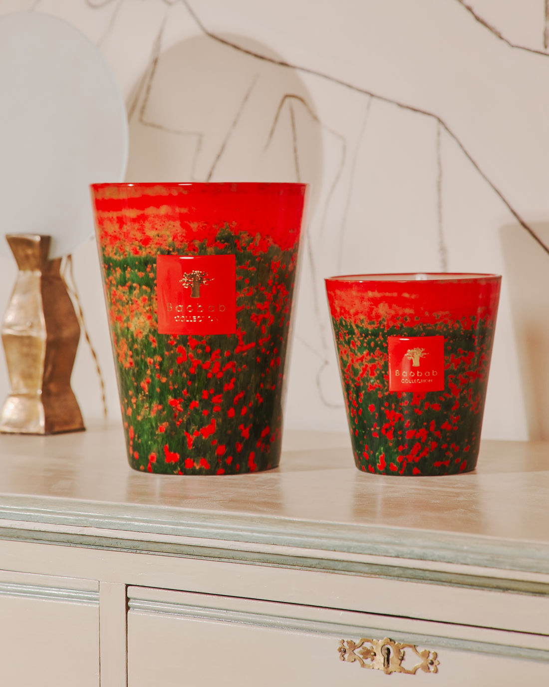 Bougie Baobab - Arty Flowers Poppies