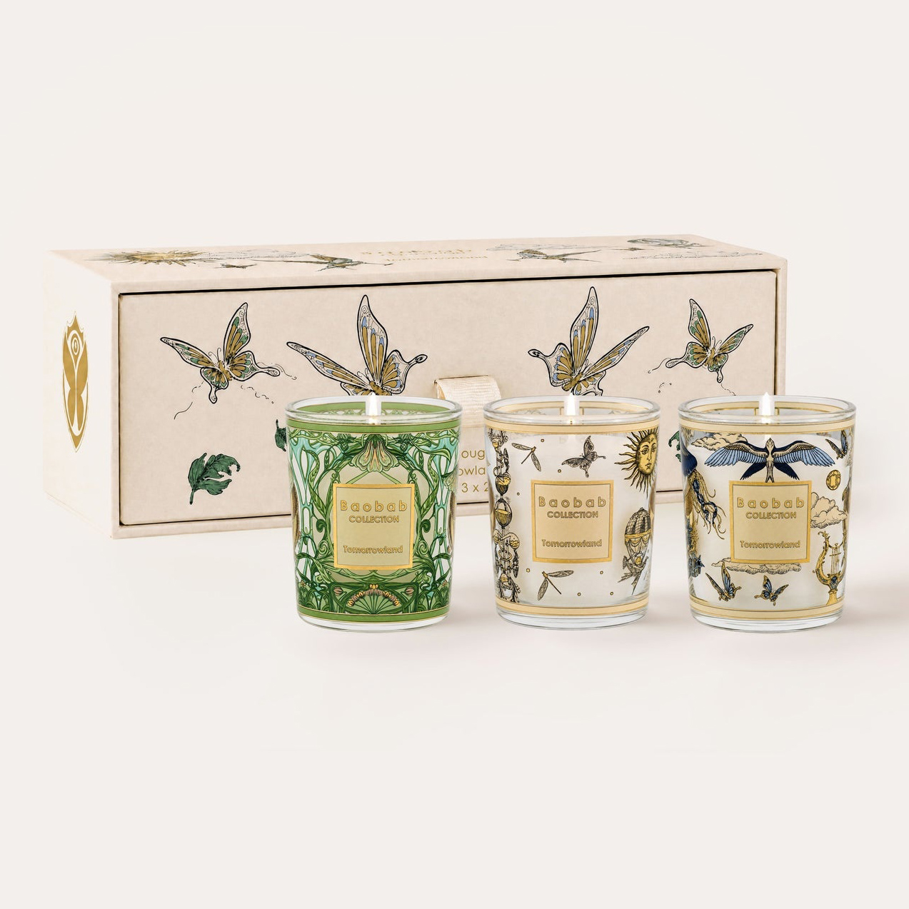 Bougie Baobab - trio travel - bougies parfumées TOMORROWLAND