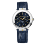 Montre dames - Herbelin - NEWPORT - Slim Phase de Lune - Bicolore & Cuir - 12722T15BL