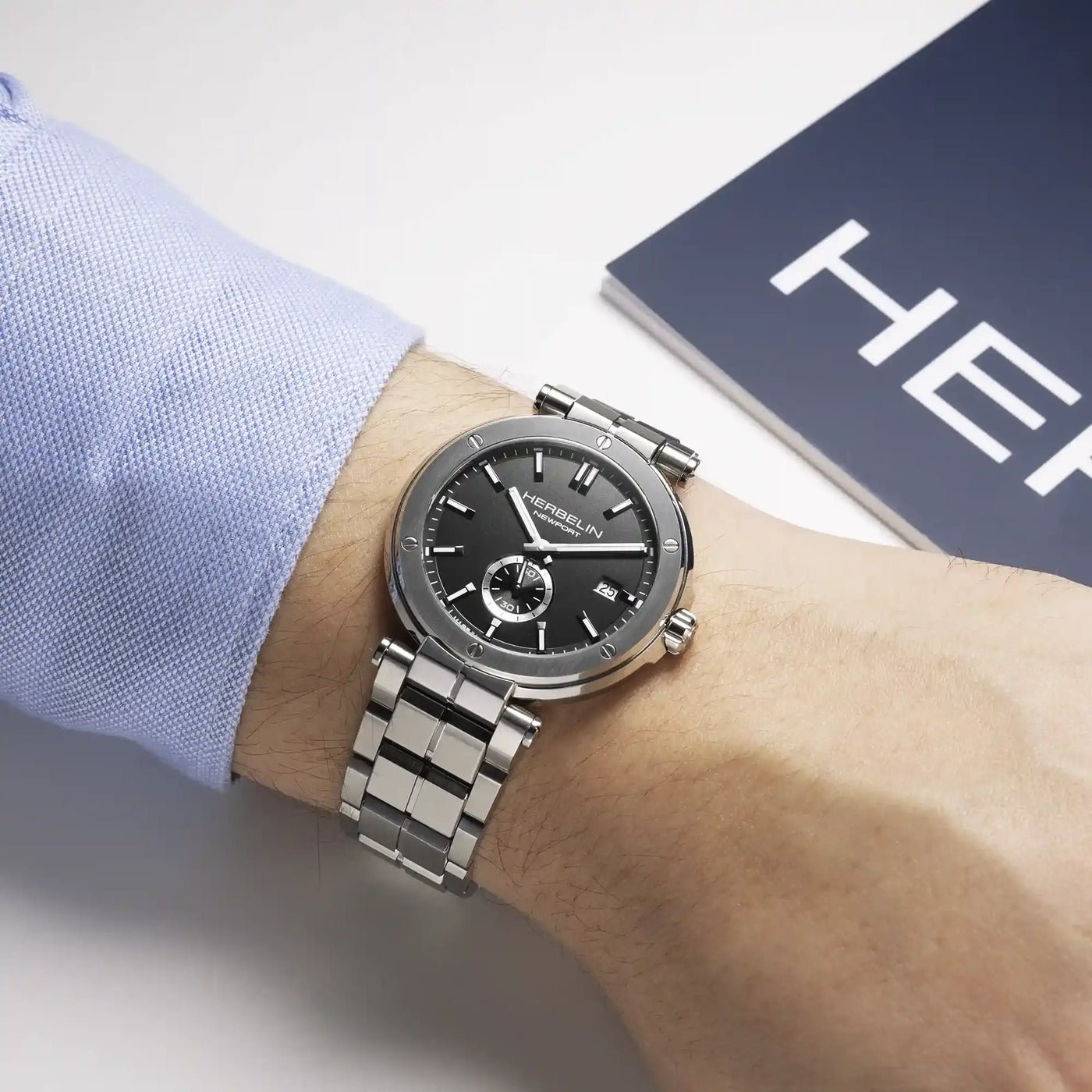 Montre dames - Herbelin - NEWPORT - Quartz - Acier - 18389B22