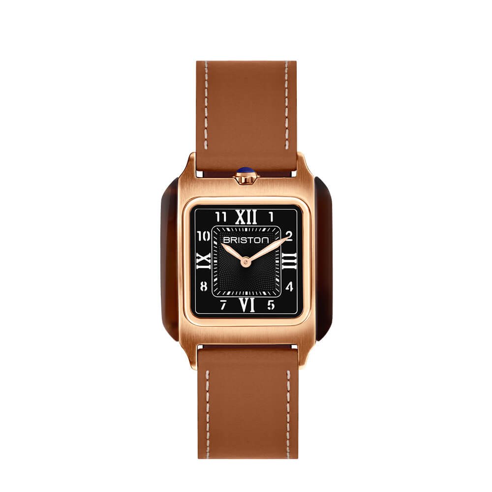 Montre Briston - Streamliner Kennedy Spring - Medium - Full Rose Gold - Noir - SKU: 262030.FPRA.T.1.LBR